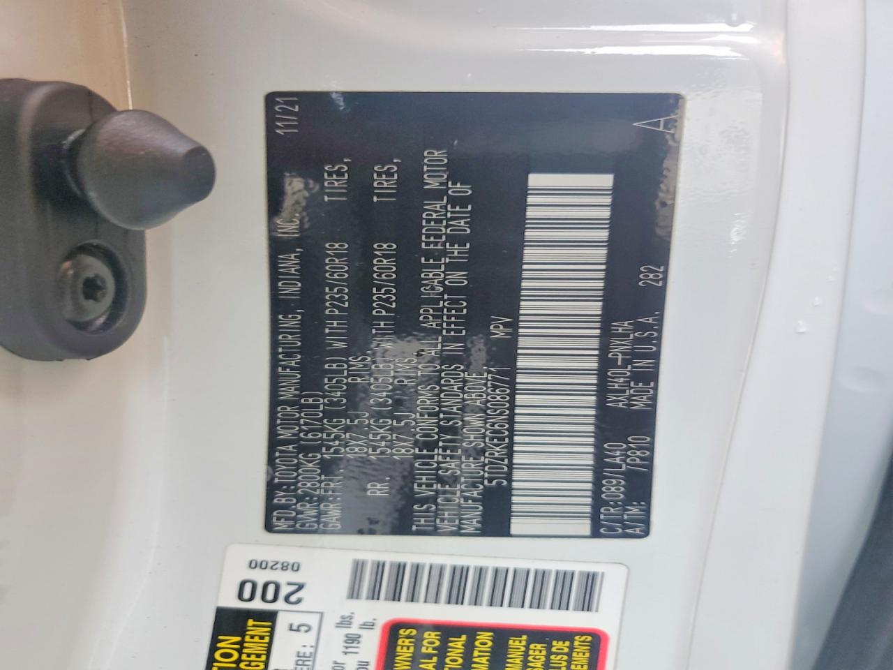 2022 TOYOTA SIENNA LIMITED 7-PASSENGER photo 25