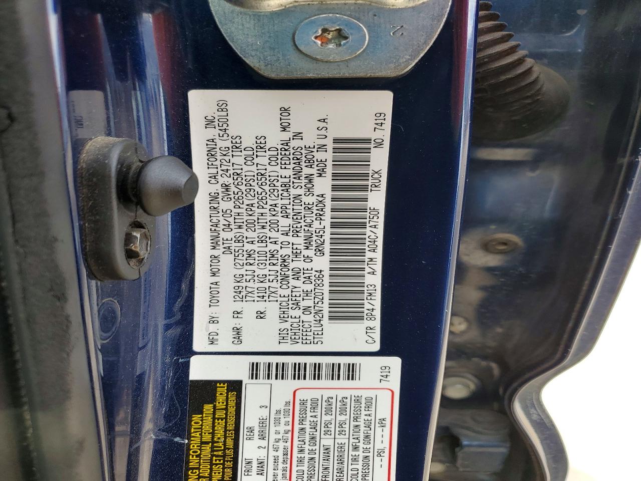 2005 TOYOTA TACOMA V6 photo 13