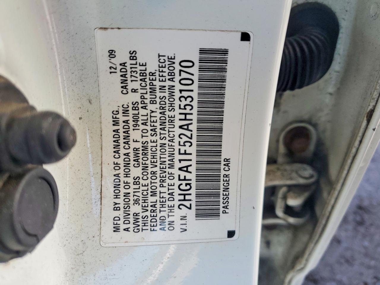 2010 HONDA CIVIC LX photo 34