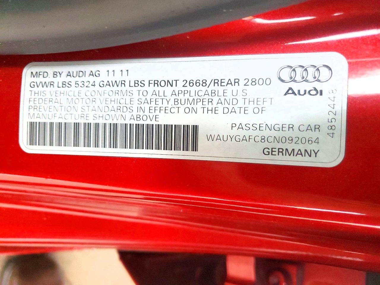 2012 AUDI A7 PREMIUM PLUS photo 23