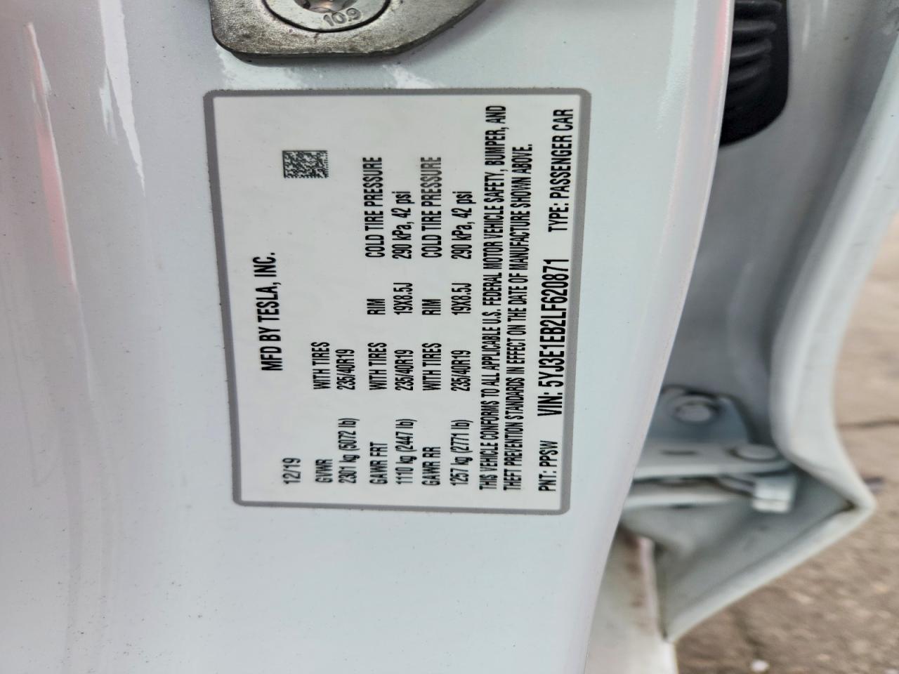 2020 TESLA MODEL 3 photo 23
