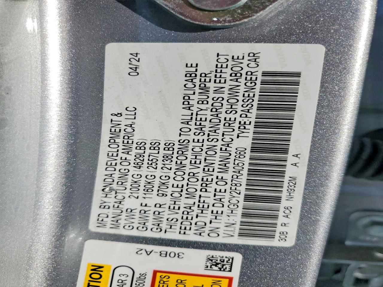 2024 HONDA ACCORD TOURING HYBRID photo 25