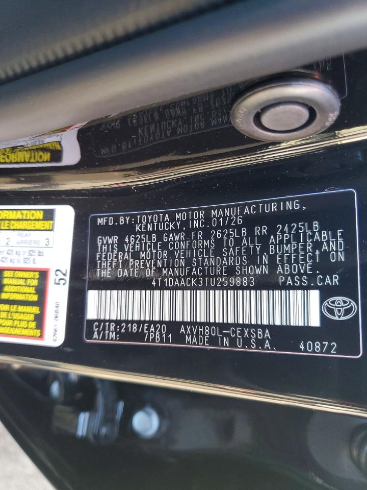 2026 TOYOTA CAMRY SE photo 12