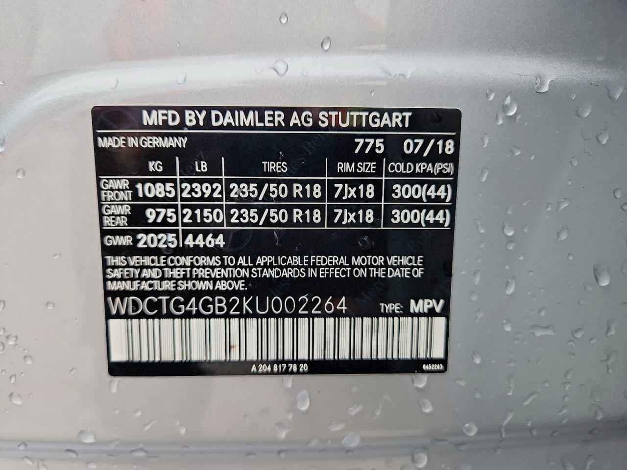 2019 MERCEDES-BENZ GLA 250 4MATIC photo 13