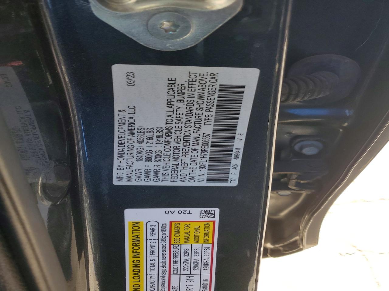 2023 HONDA CIVIC EXL photo 13