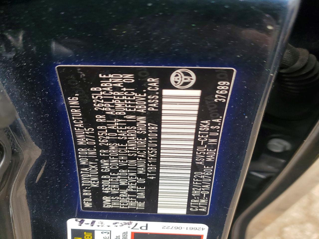 2015 TOYOTA CAMRY SE photo 34