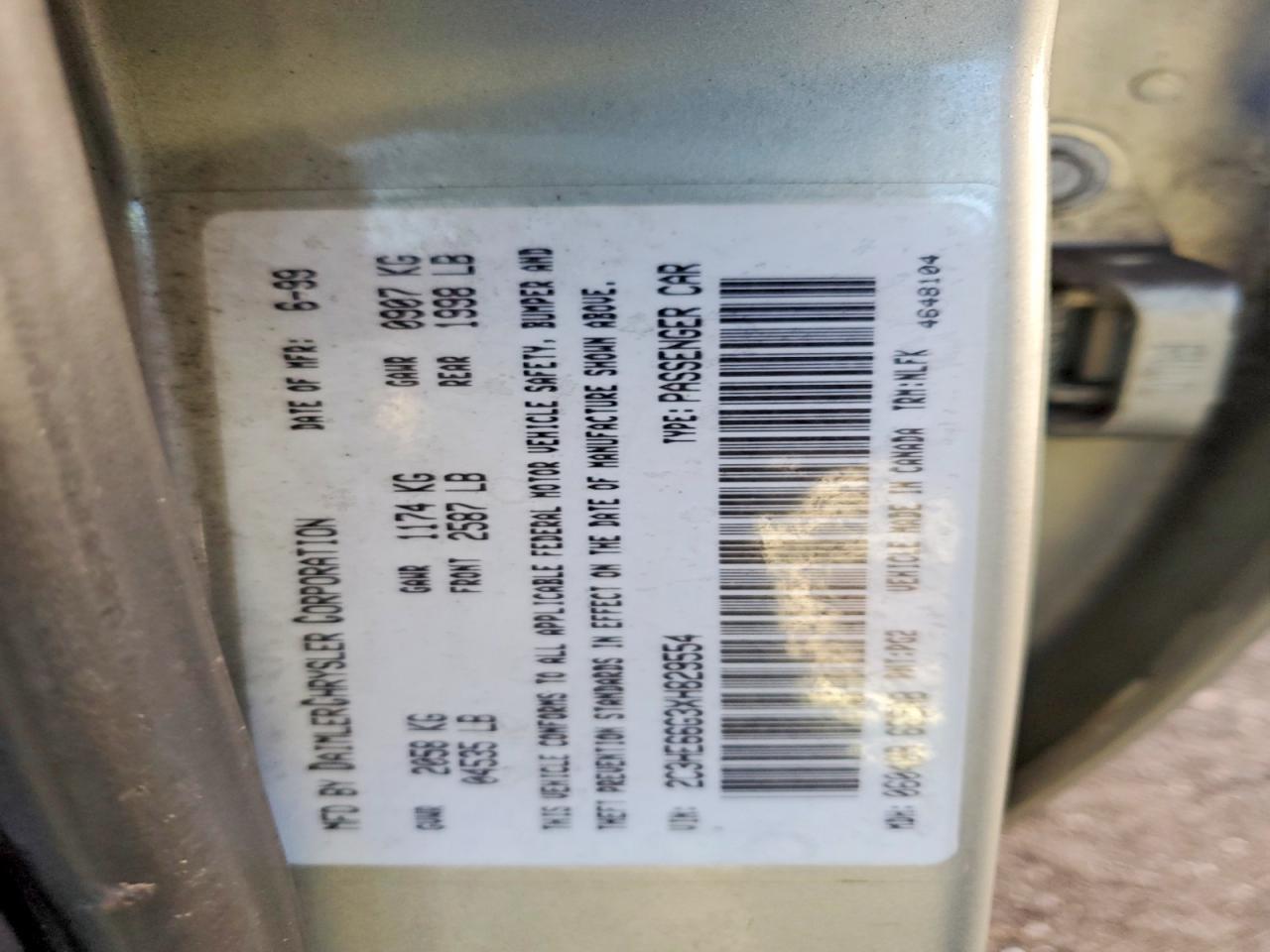 1999 CHRYSLER 300M photo 34