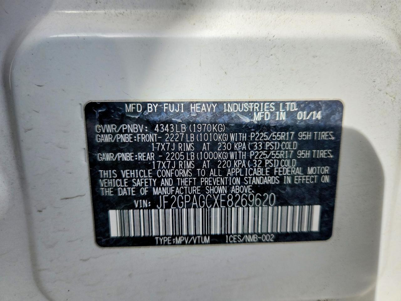 2014 SUBARU XV CROSSTREK 2.0 LIMITED photo 25