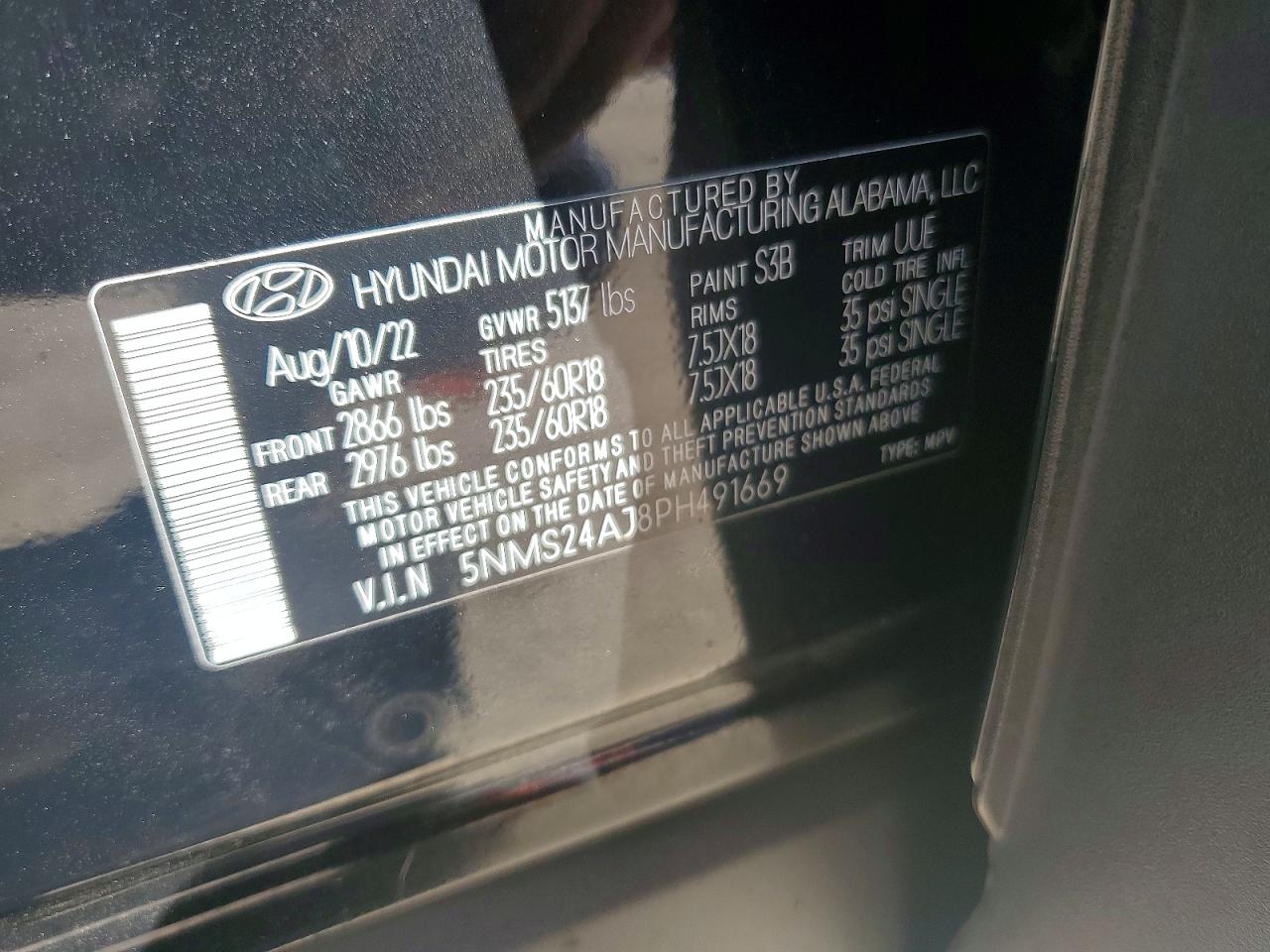 2023 HYUNDAI SANTA FE SEL photo 25