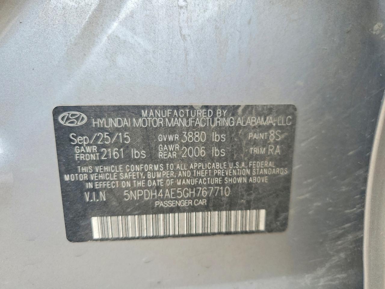 2016 HYUNDAI ELANTRA SE photo 13