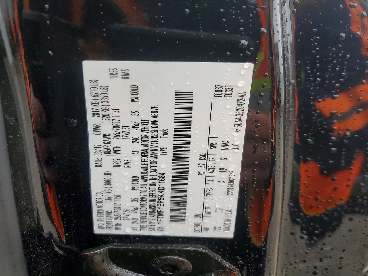 2019 FORD F150 photo 12