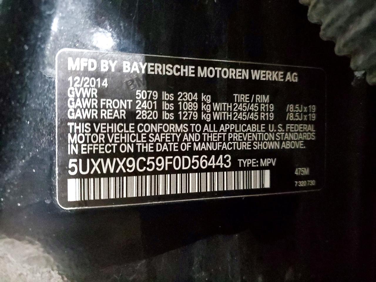 2015 BMW X3 XDRIVE28I photo 25
