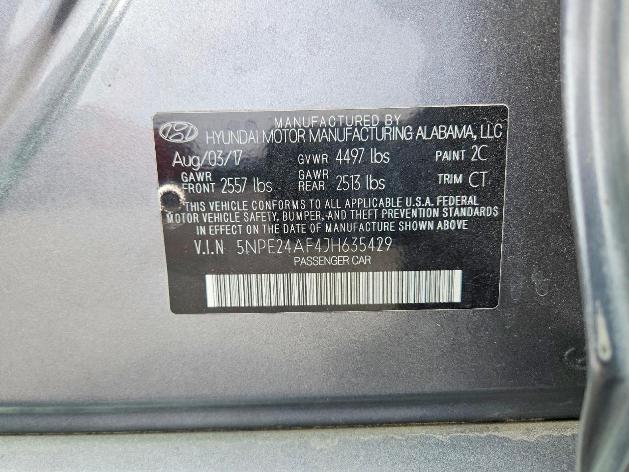 2018 HYUNDAI SONATA SE photo 13