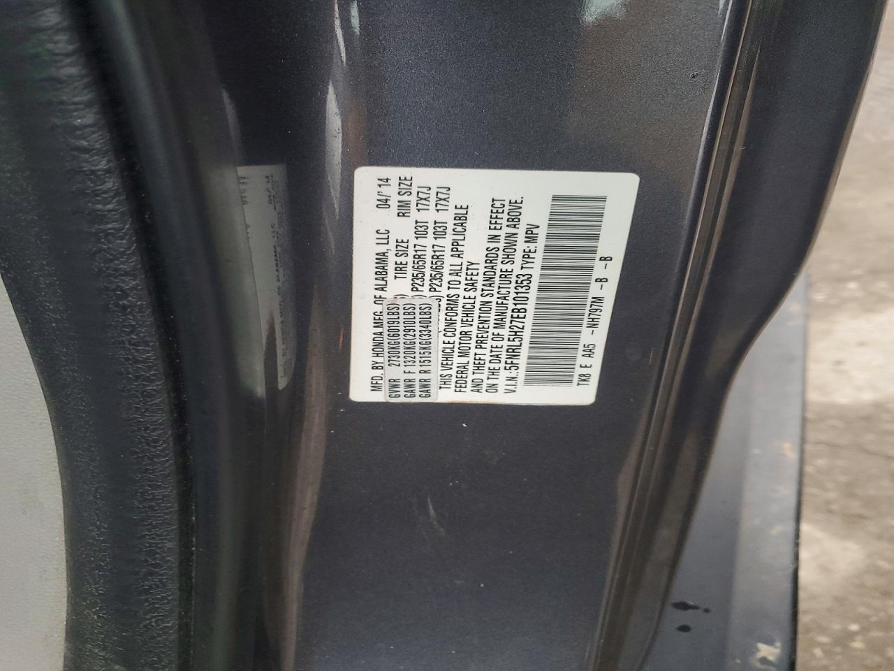 2014 HONDA ODYSSEY LX photo 37
