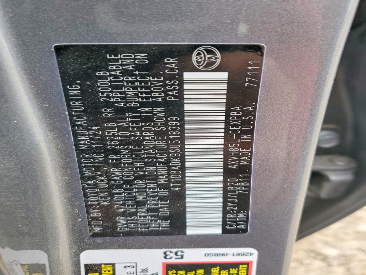 2025 TOYOTA CAMRY XSE photo 25