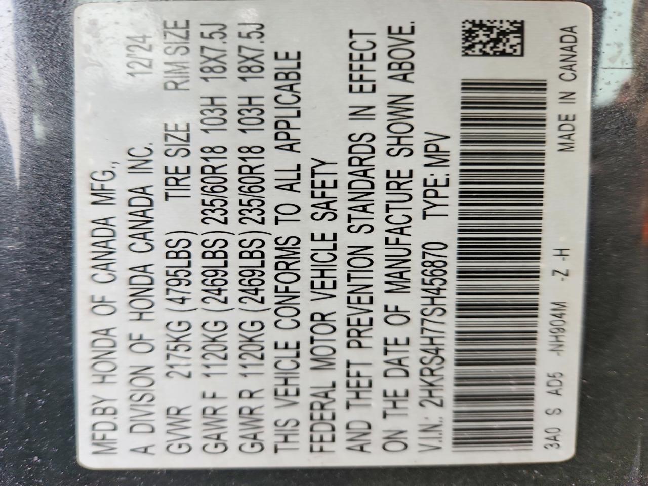 2025 HONDA CR-V EXL photo 13