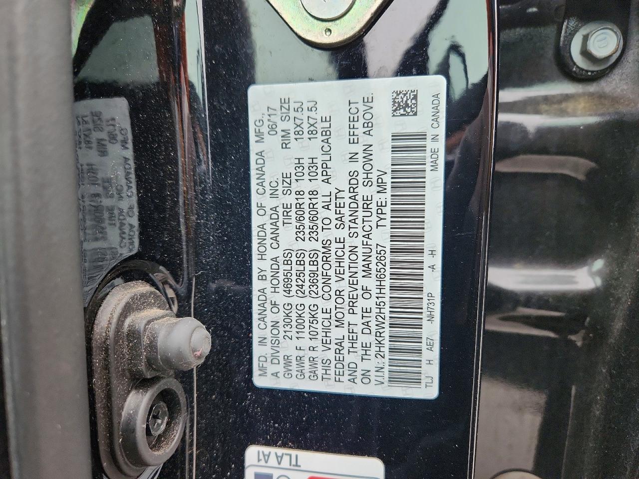 2017 HONDA CR-V EX photo 13