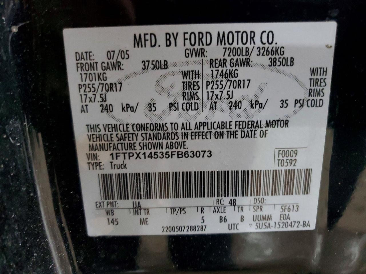 2005 FORD F150 photo 23