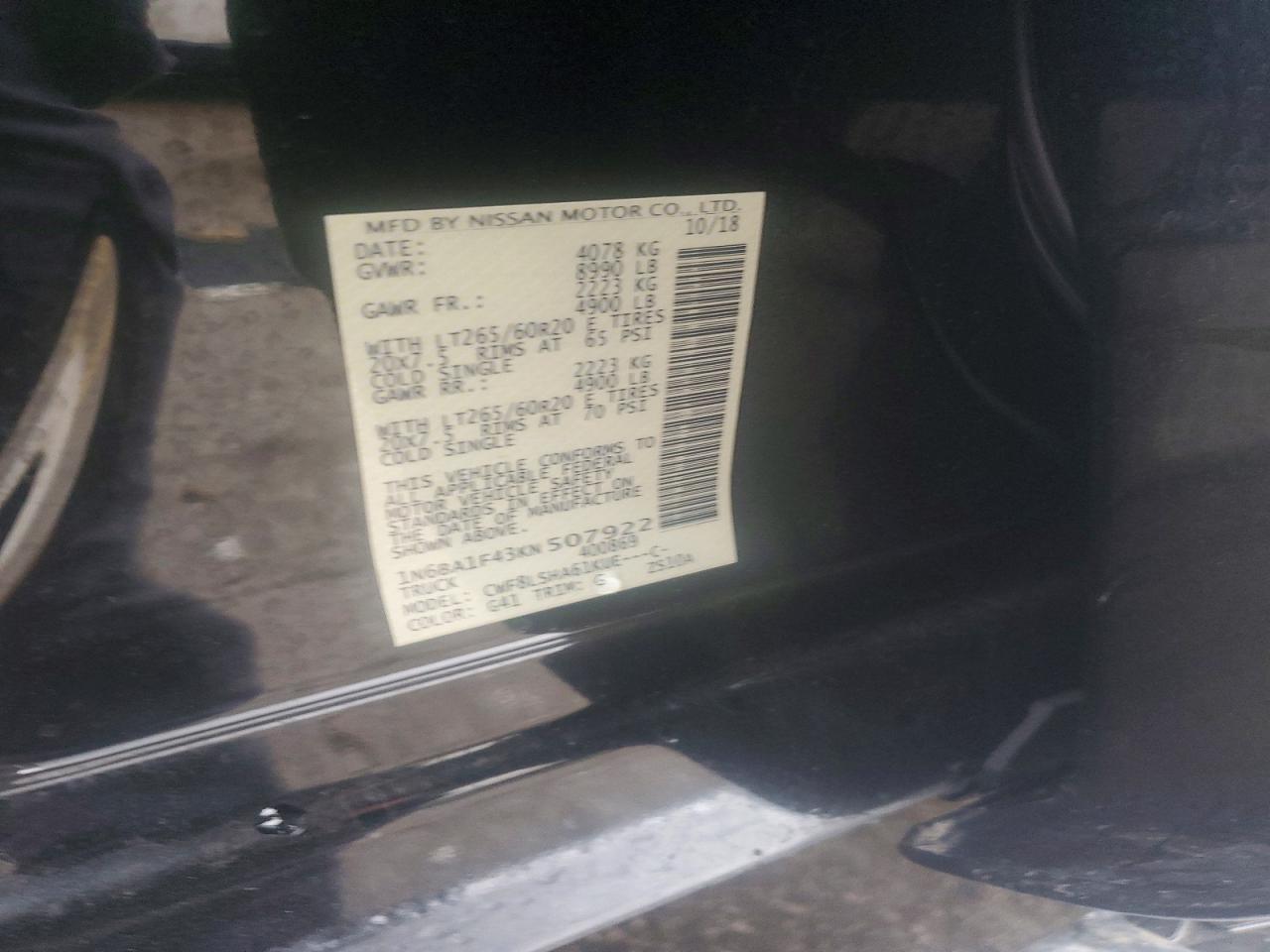 2019 NISSAN TITAN XD SV photo 34
