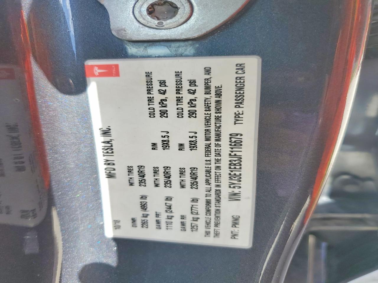 2018 TESLA MODEL 3 photo 34