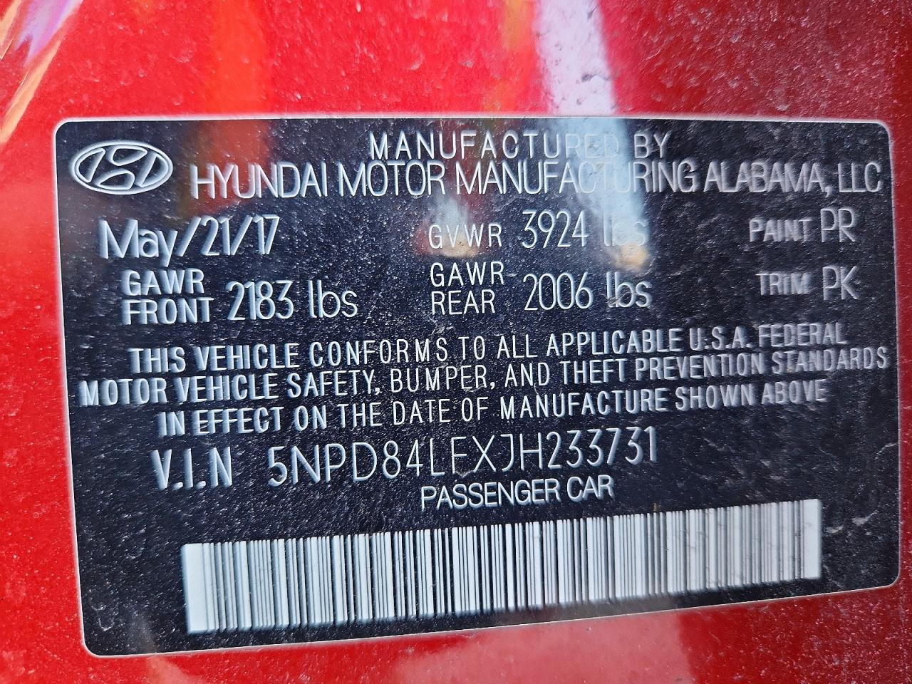 2018 HYUNDAI ELANTRA SEL photo 25