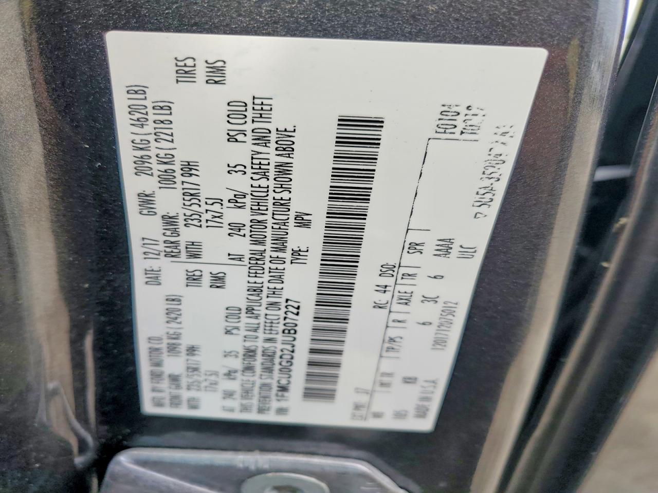 2018 FORD ESCAPE SE photo 14