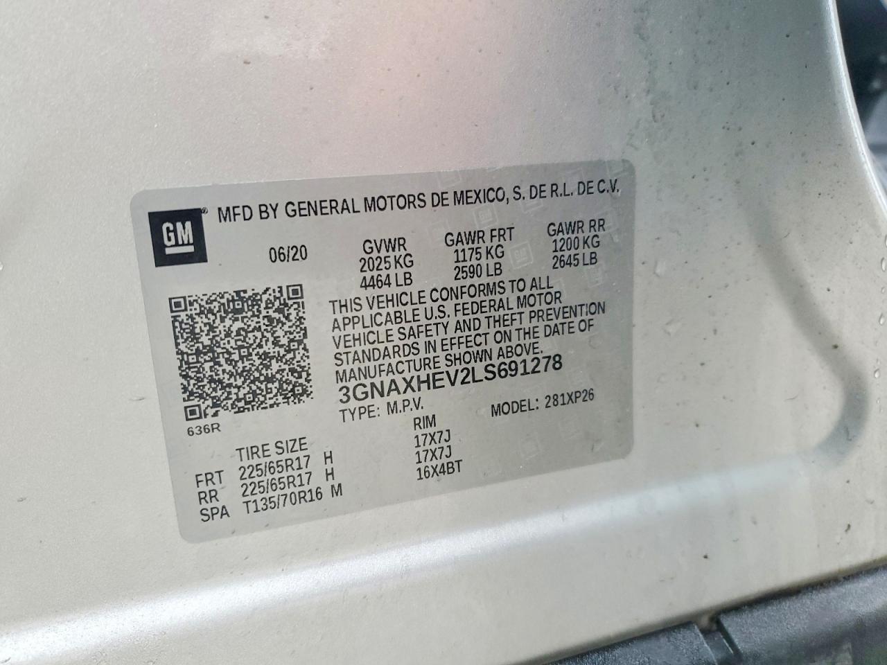 2020 CHEVROLET EQUINOX LS photo 13