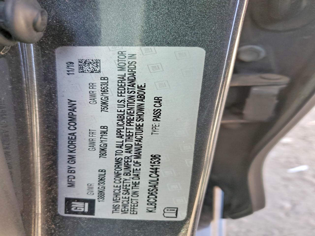 2020 CHEVROLET SPARK 1LT photo 37
