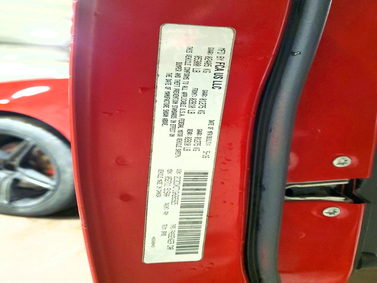 2016 DODGE CHARGER R photo 12