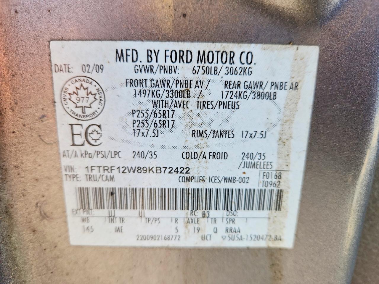 2009 FORD F150 photo 25