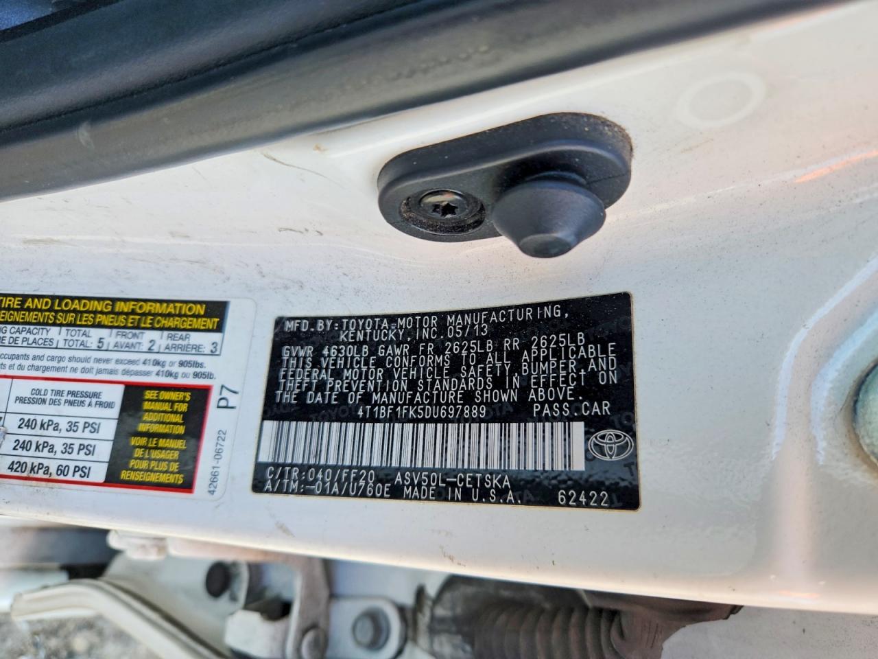 2013 TOYOTA CAMRY SE photo 34