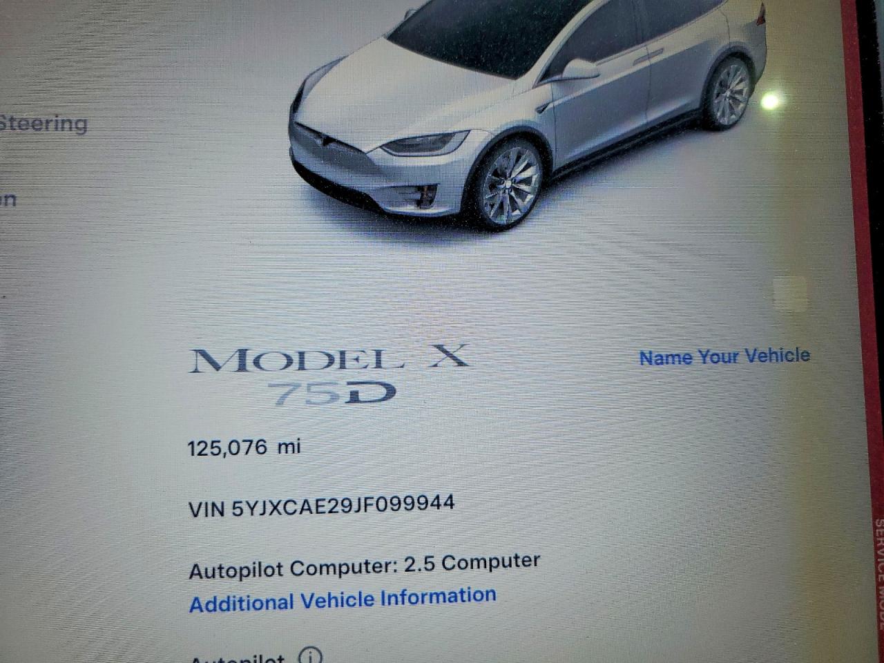 2018 TESLA MODEL X photo 17