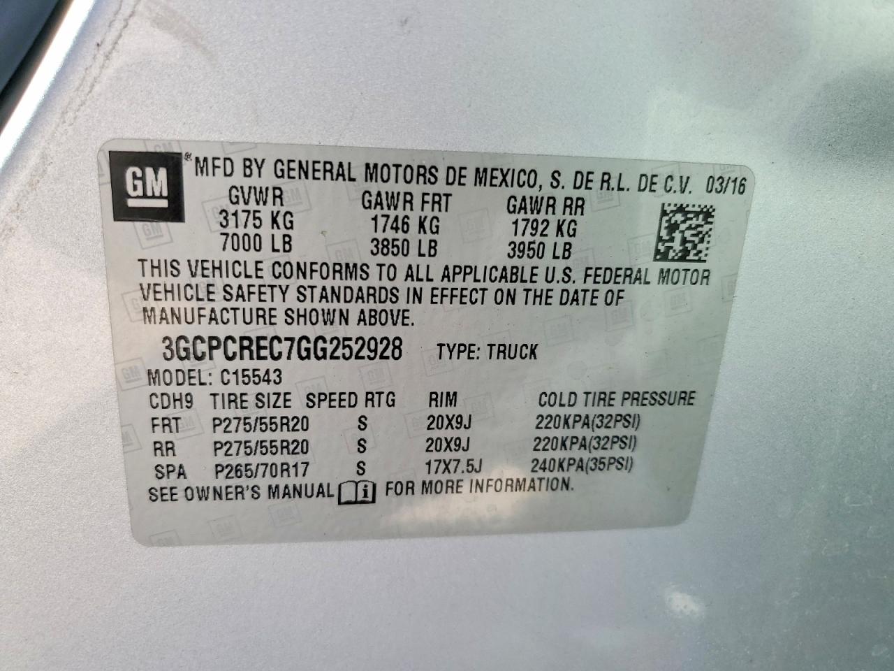 2016 CHEVROLET SILVERADO C1500 LT photo 12