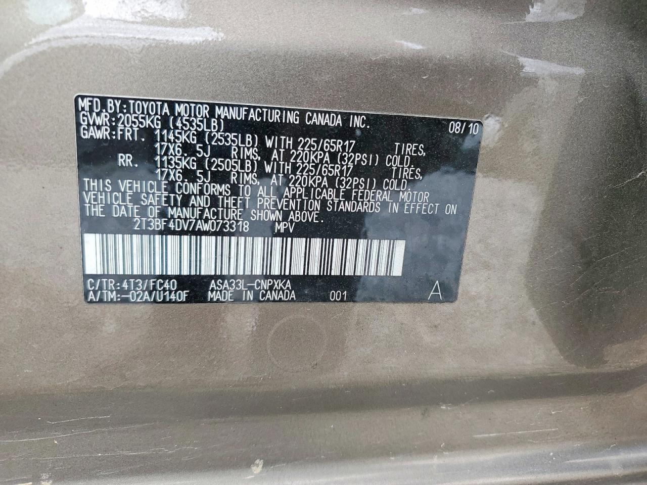 2010 TOYOTA RAV4 BASE photo 13