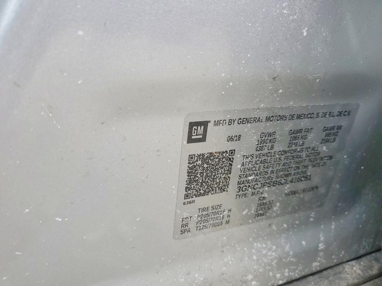 2018 CHEVROLET TRAX 1LT photo 25