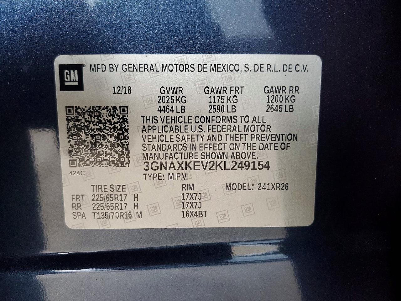 2019 CHEVROLET EQUINOX LT photo 13