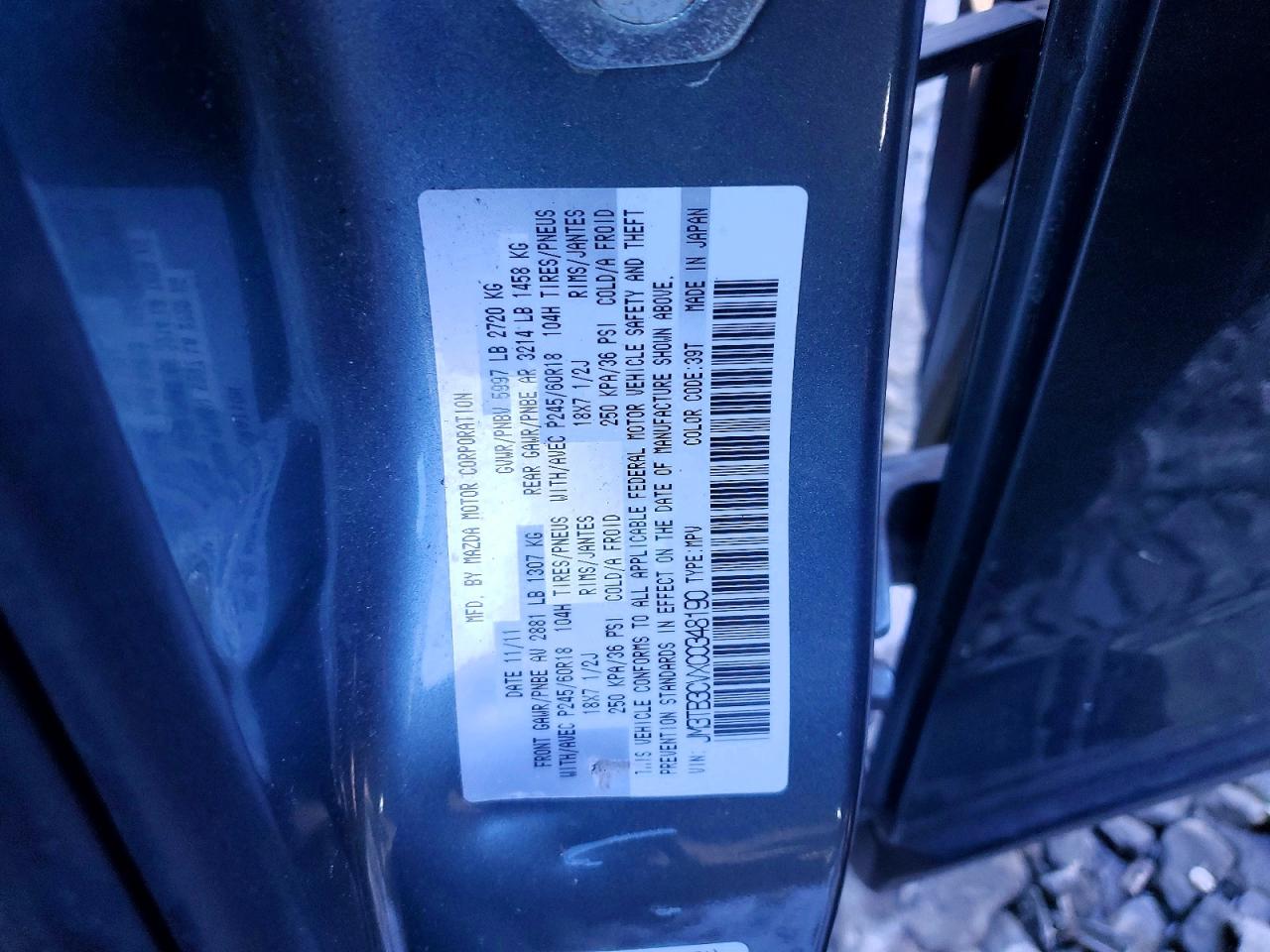 2012 MAZDA CX-9 photo 37