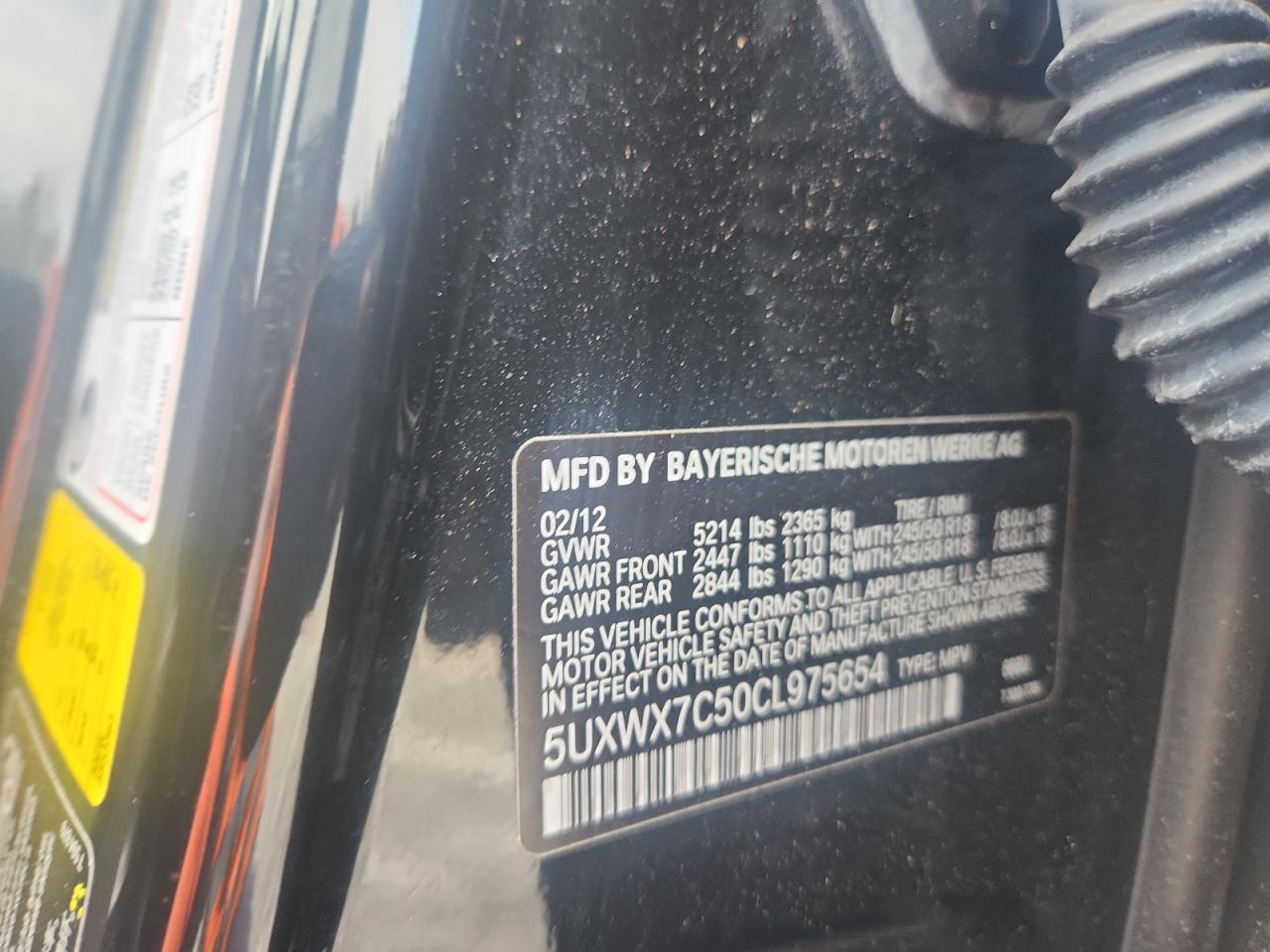 2012 BMW X3 XDRIVE35I photo 40