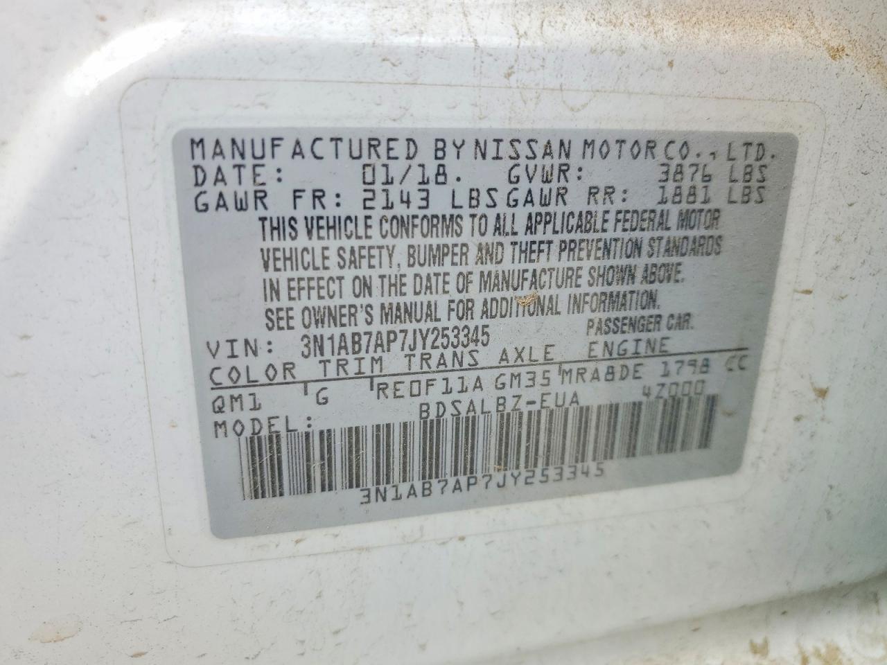2018 NISSAN SENTRA S photo 12