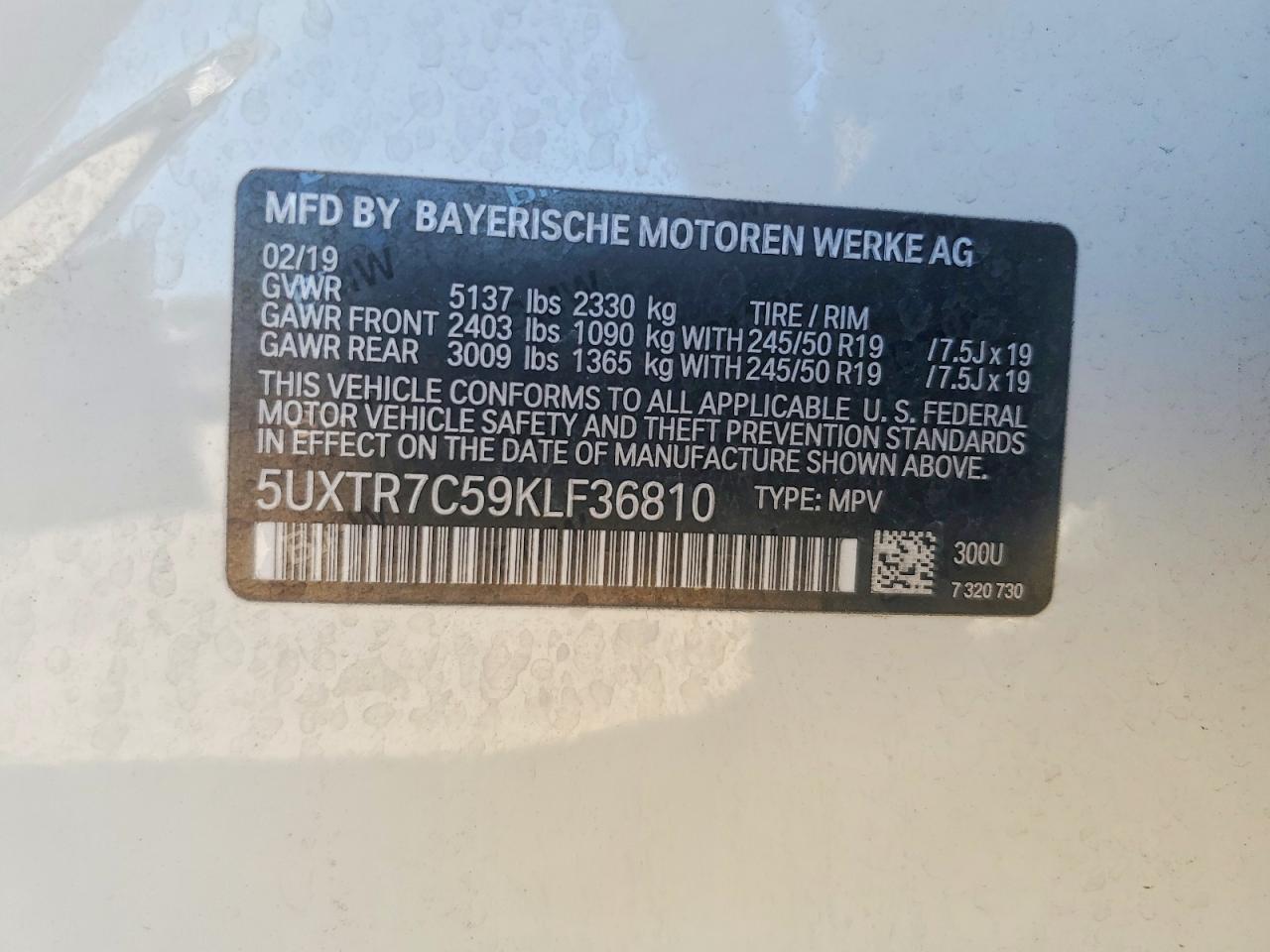 2019 BMW X3 SDRIVE30I photo 25