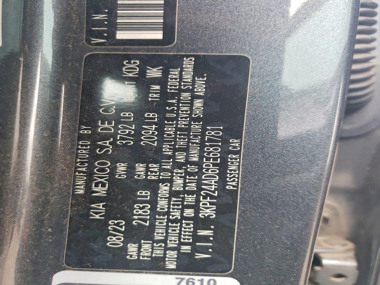 2023 KIA FORTE LXS photo 23
