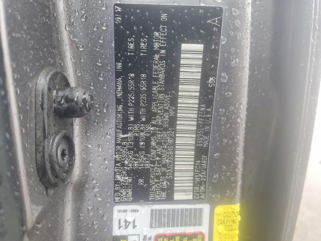 2017 TOYOTA SIENNA LE 7-PASSENGER photo 14