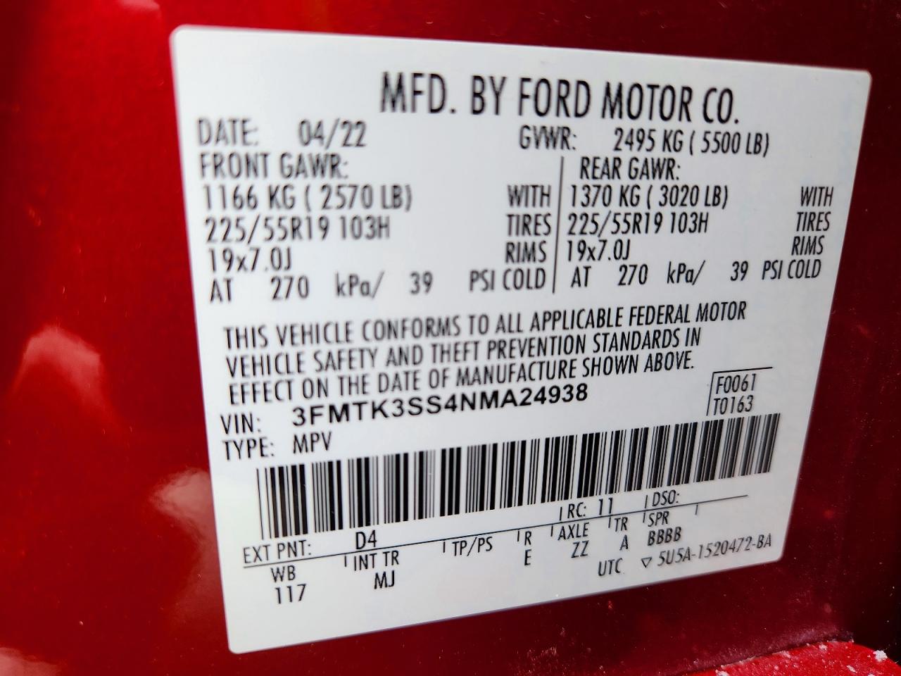 2022 FORD MUSTANG MACH-E PREMIUM photo 23