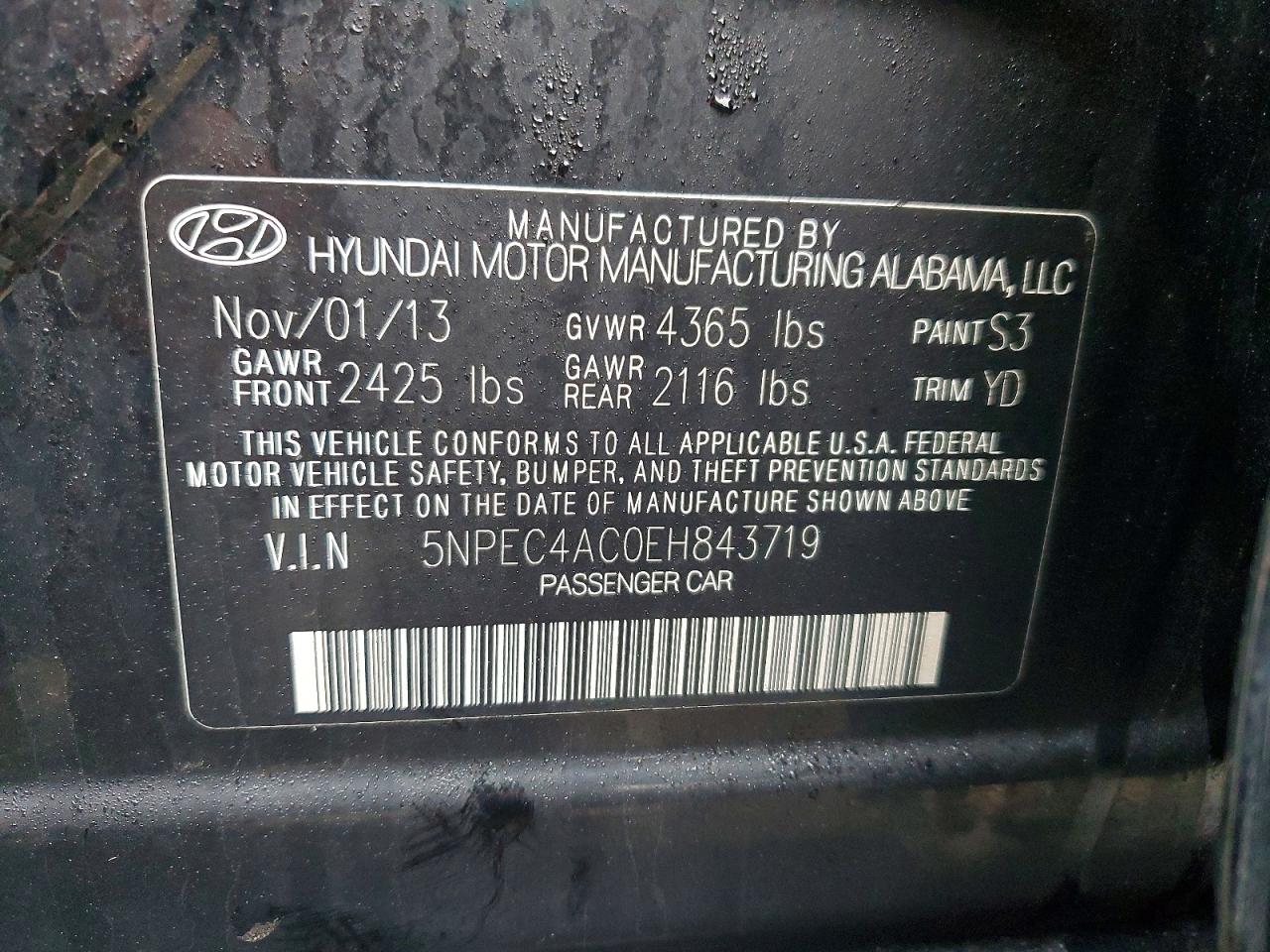 2014 HYUNDAI SONATA LIMITED photo 12
