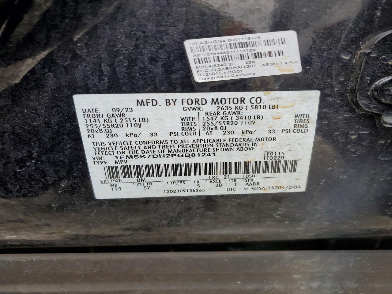 2023 FORD EXPLORER XLT photo 25