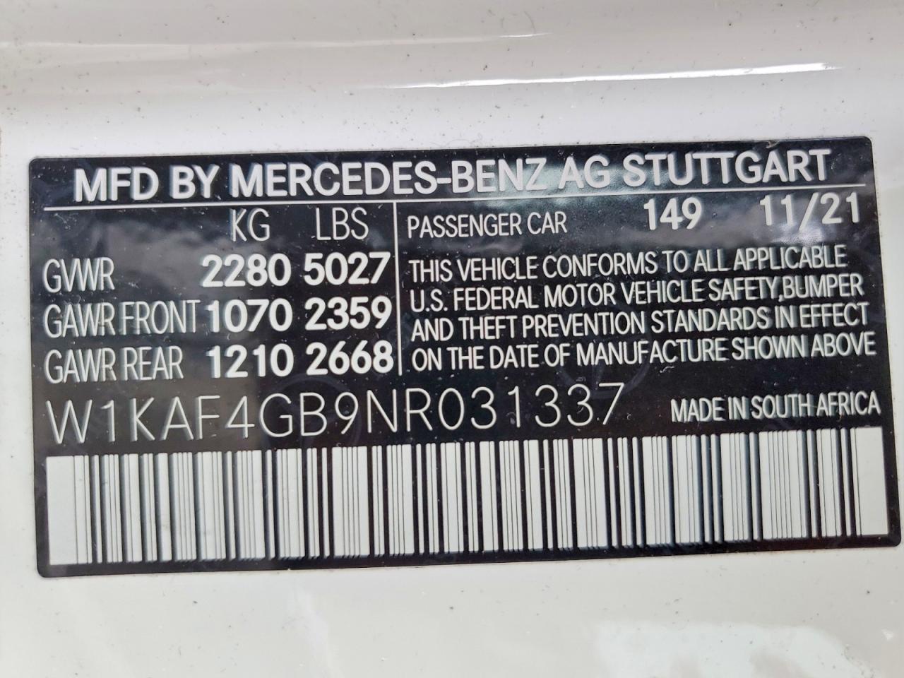 2022 MERCEDES-BENZ C 300 photo 12