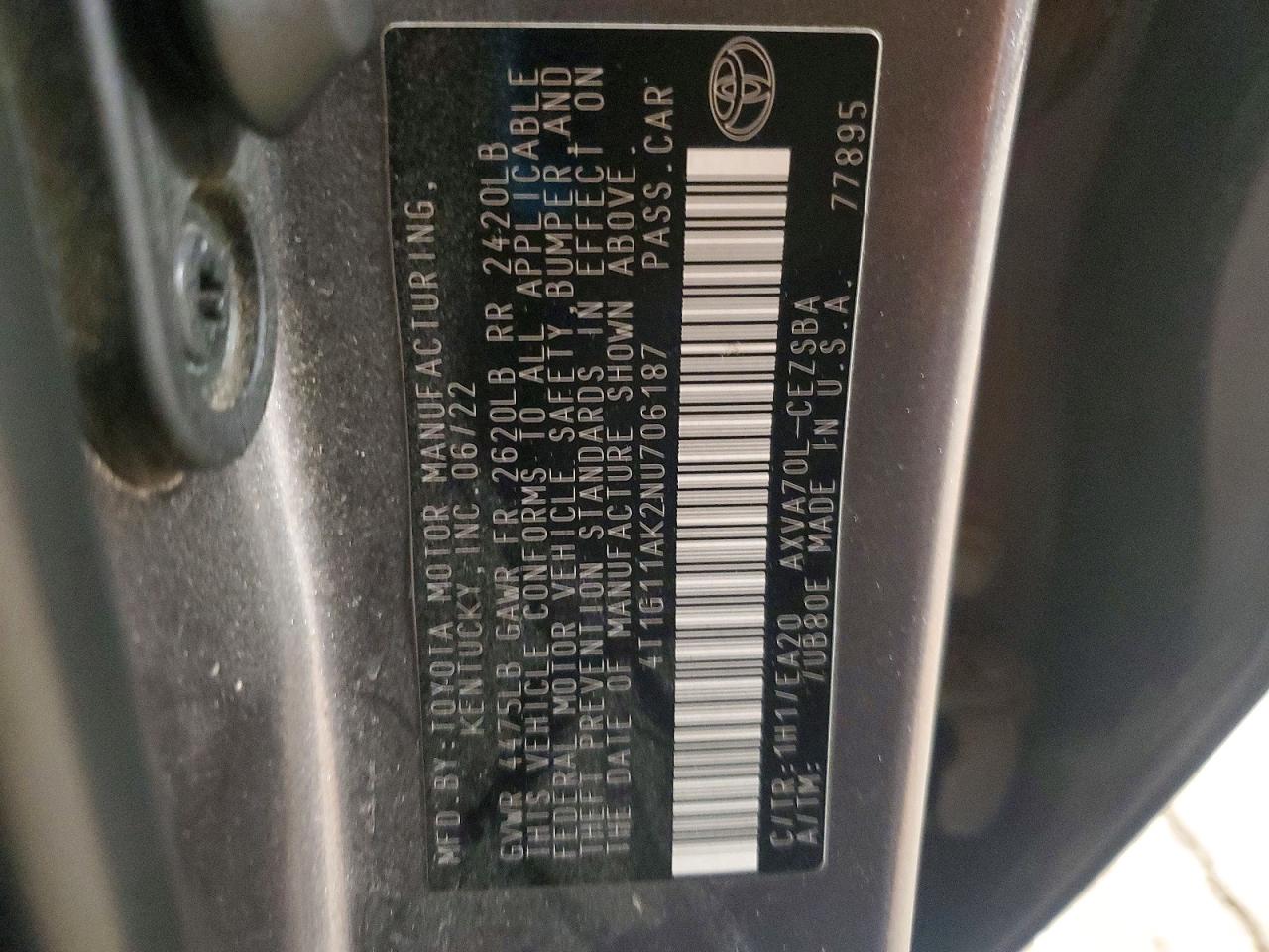 2022 TOYOTA CAMRY SE photo 34