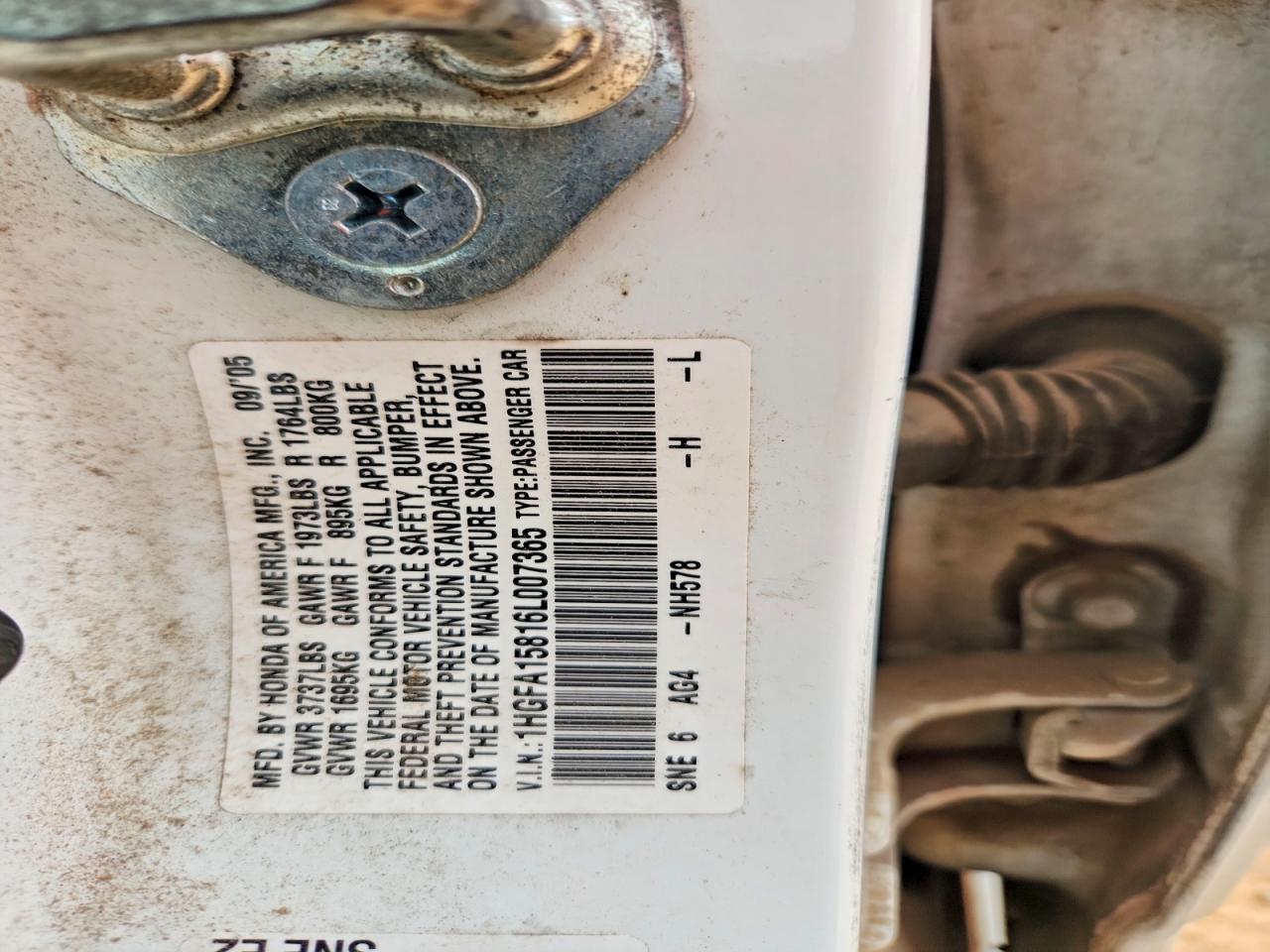 2006 HONDA CIVIC EX photo 23