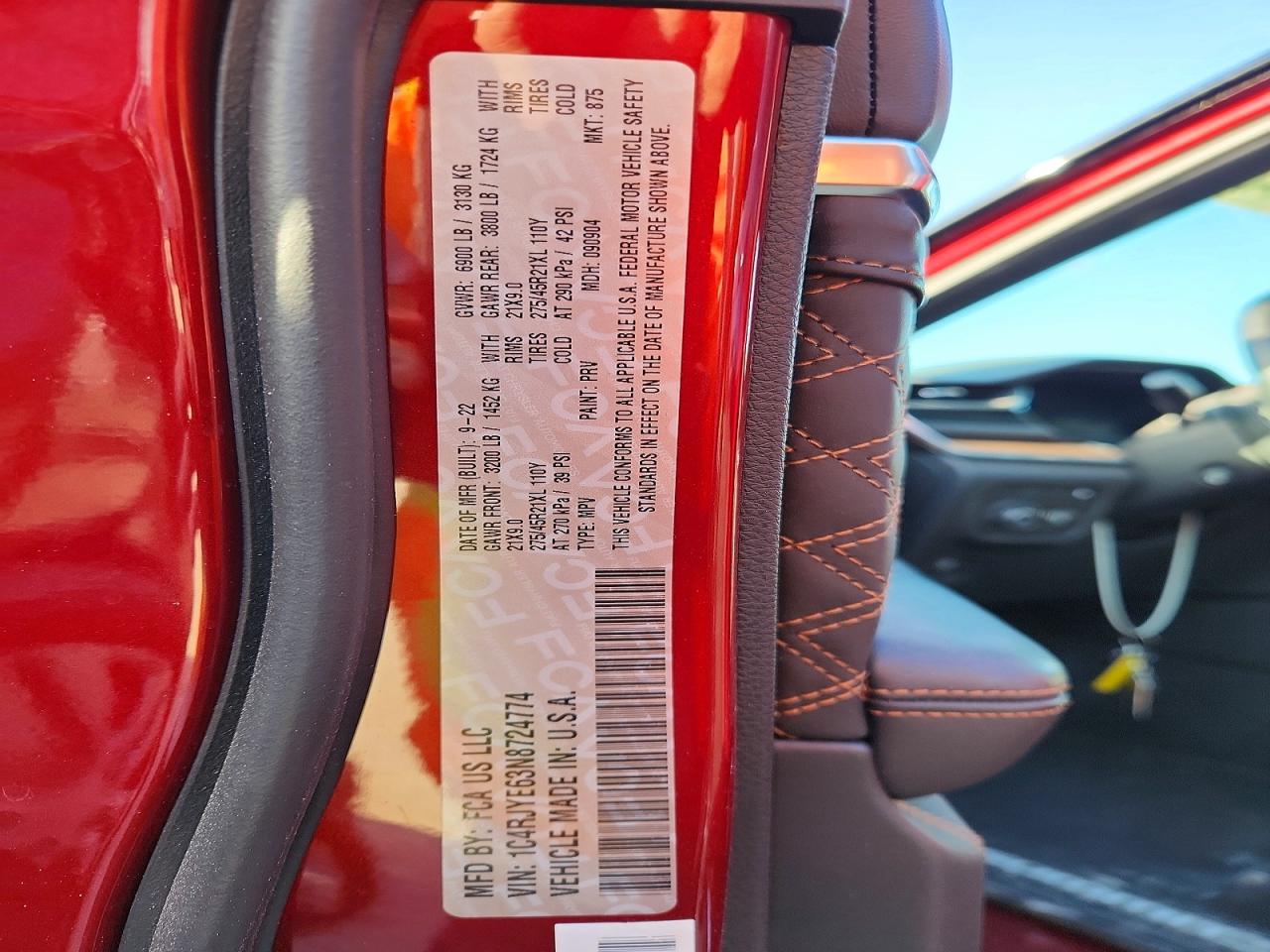 2022 JEEP GRAND CHEROKEE SUMMIT 4XE photo 14