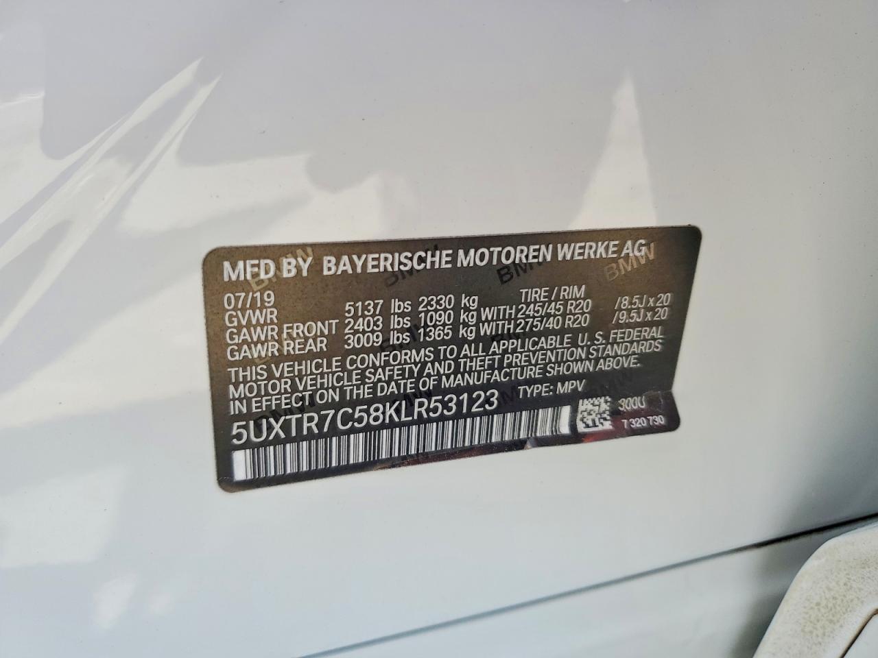 2019 BMW X3 SDRIVE30I photo 40